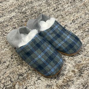 Kolo Lanton Tweed Faux Fur slippers sz XXL Men (10-11) women (11-12)